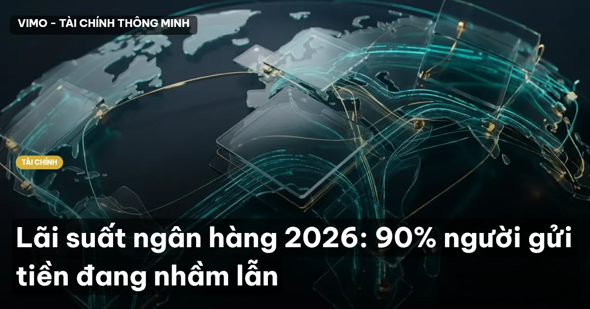 Lãi suất ngân hàng 2026: 90% người gửi tiền đang nhầm lẫn