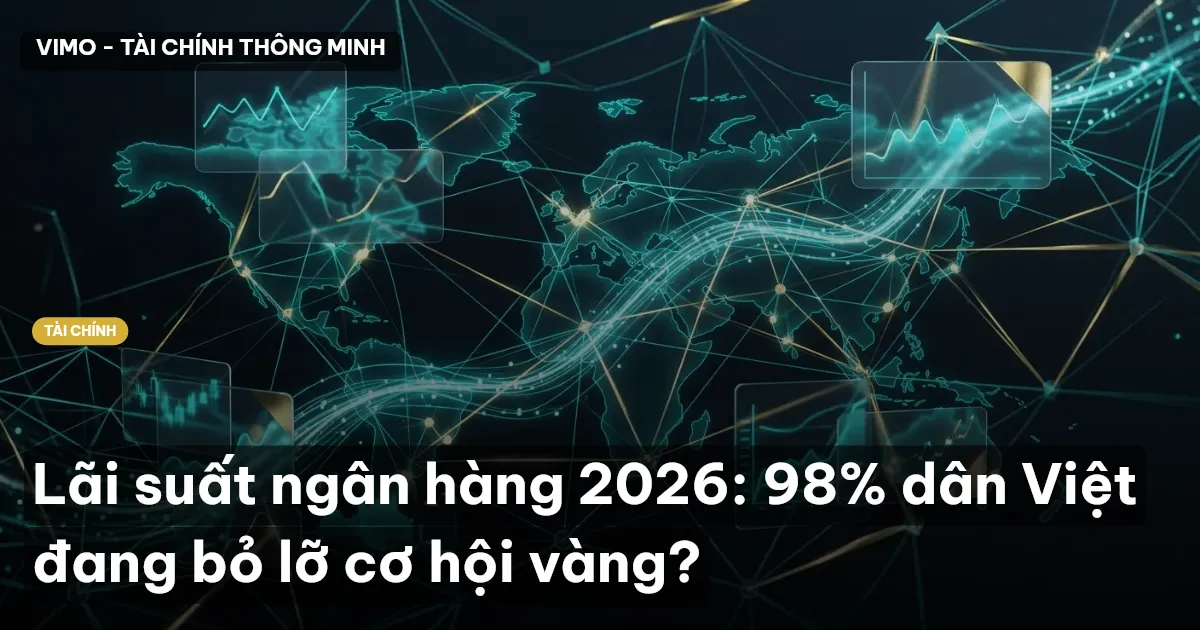 Lãi suất ngân hàng 2026: 98% dân Việt đang bỏ lỡ cơ hội vàng?