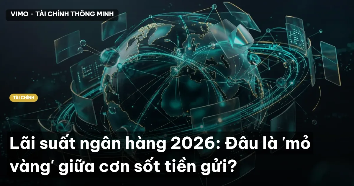 Lãi suất ngân hàng 2026: Đâu là 'mỏ vàng' giữa cơn sốt tiền gửi?