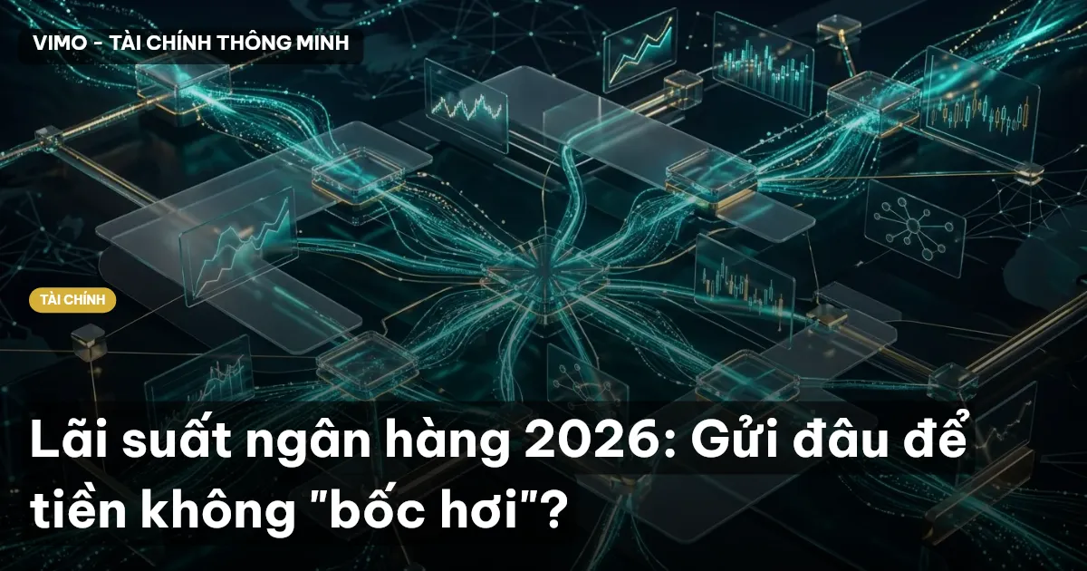 Lãi suất ngân hàng 2026: Gửi đâu để tiền không "bốc hơi"?