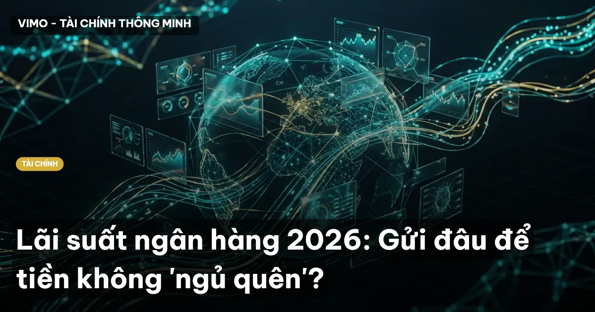 Lãi suất ngân hàng 2026: Gửi đâu để tiền không 'ngủ quên'?