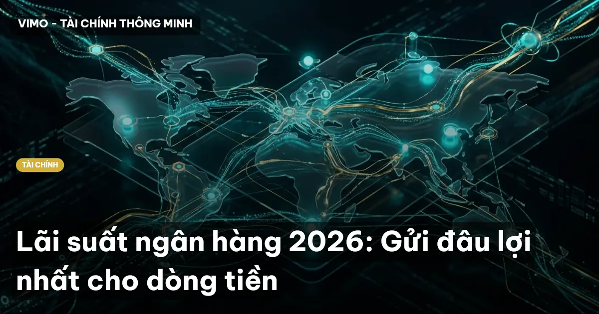 Lãi suất ngân hàng 2026: Gửi đâu lợi nhất cho dòng tiền