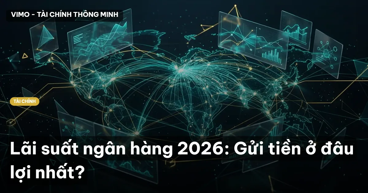 Lãi suất ngân hàng 2026: Gửi tiền ở đâu lợi nhất?