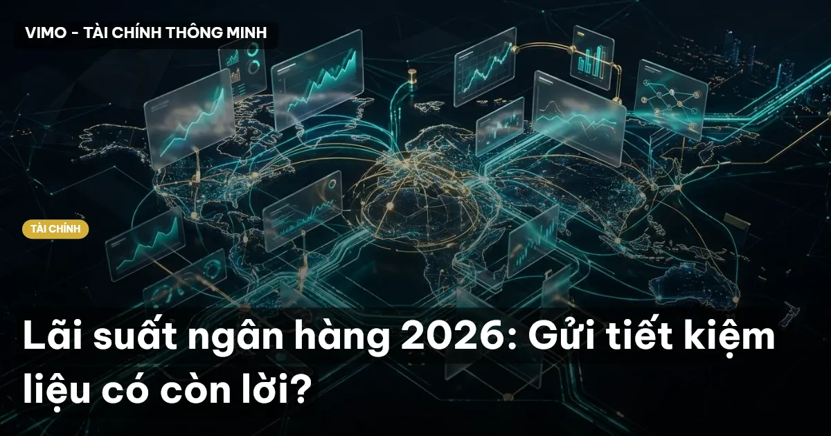 Lãi suất ngân hàng 2026: Gửi tiết kiệm liệu có còn lời?
