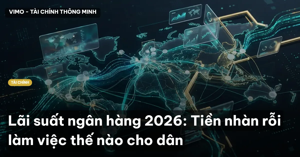 Lãi suất ngân hàng 2026: Tiền nhàn rỗi làm việc thế nào cho dân