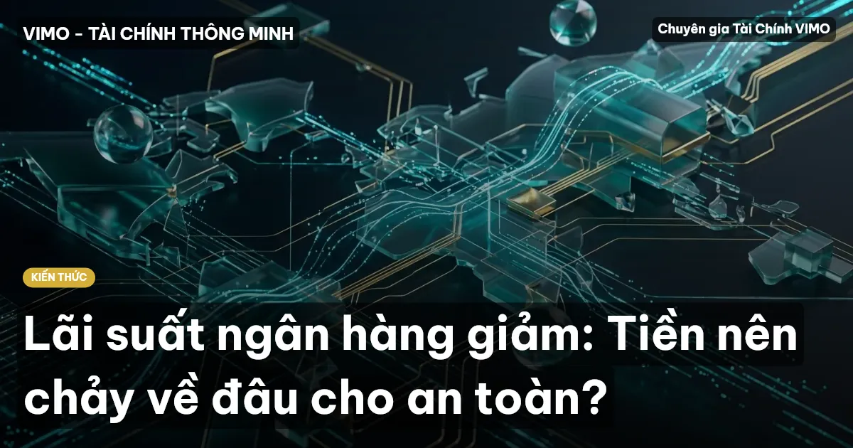 Lãi suất ngân hàng giảm: Tiền nên chảy về đâu cho an toàn?
