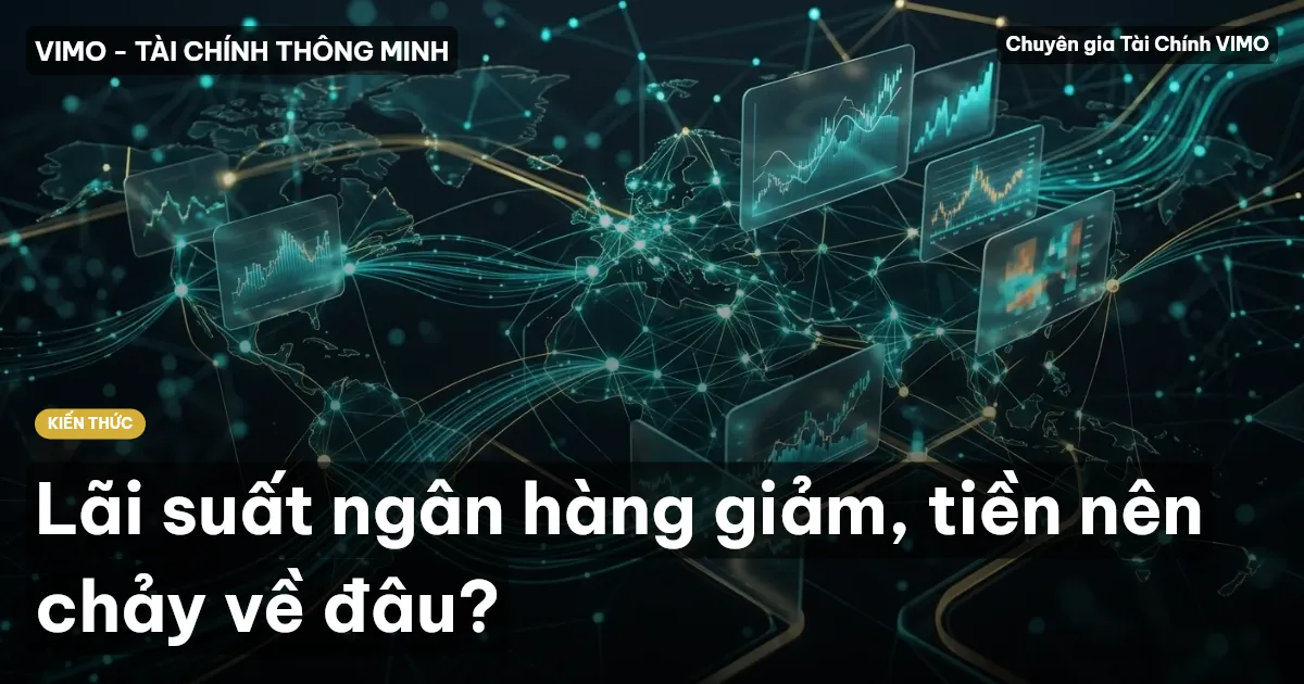 Lãi suất ngân hàng giảm, tiền nên chảy về đâu?