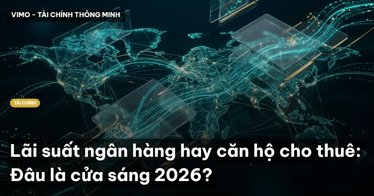 Lãi suất ngân hàng hay căn hộ cho thuê: Đâu là cửa sáng 2026?
