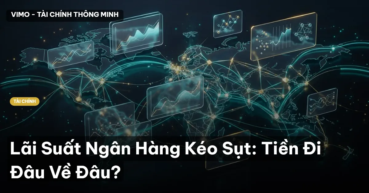 Lãi Suất Ngân Hàng Kéo Sụt: Tiền Đi Đâu Về Đâu?