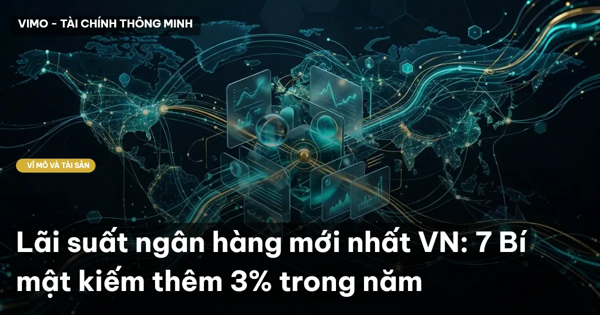 Lãi suất ngân hàng mới nhất VN: 7 Bí mật kiếm thêm 3% trong năm