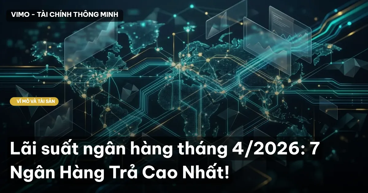 Lãi suất ngân hàng tháng 4/2026: 7 Ngân Hàng Trả Cao Nhất!