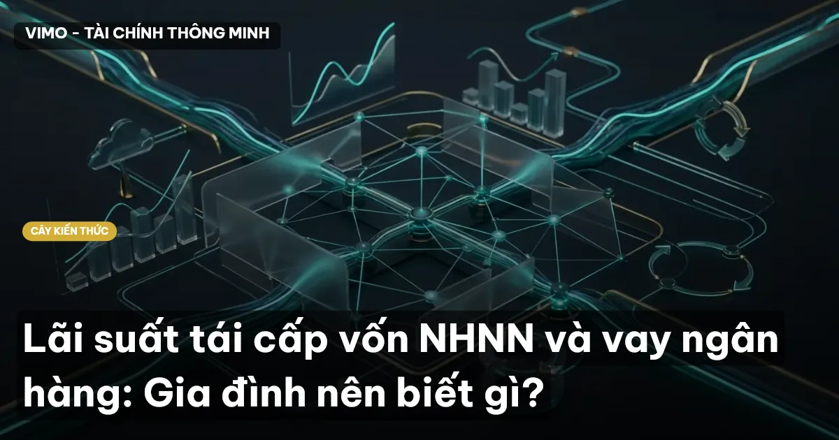 Lãi suất tái cấp vốn NHNN và vay ngân hàng: Gia đình nên biết gì?