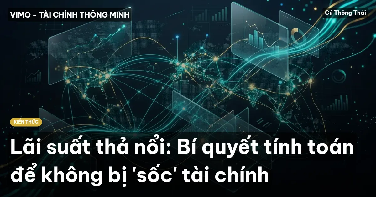 Lãi suất thả nổi: Bí quyết tính toán để không bị 'sốc' tài chính