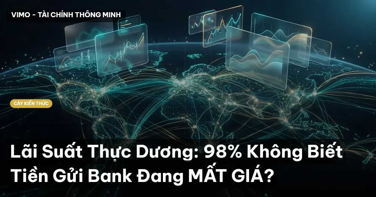 Lãi Suất Thực Dương: 98% Không Biết Tiền Gửi Bank Đang MẤT GIÁ?