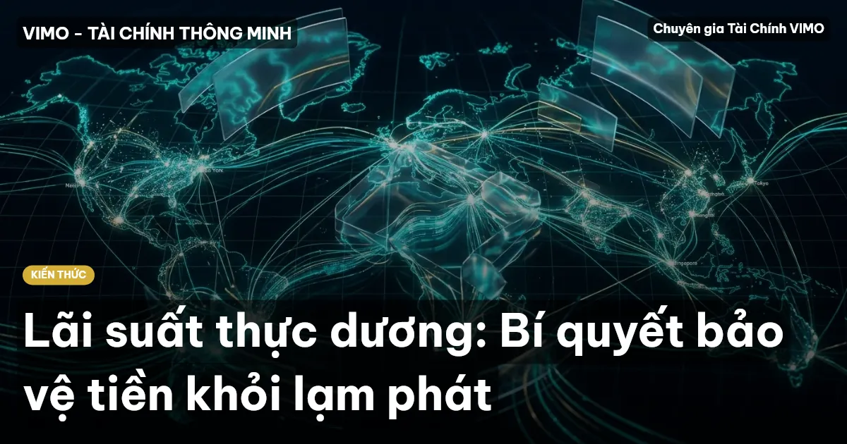 Lãi suất thực dương: Bí quyết bảo vệ tiền khỏi lạm phát