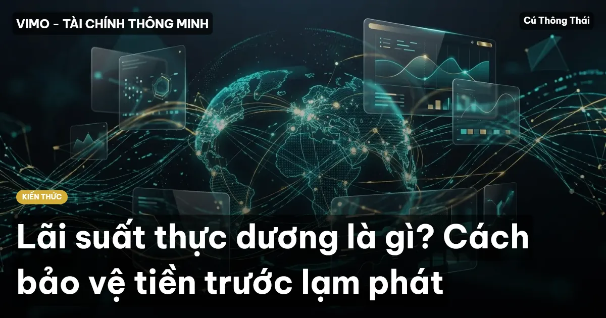 Lãi suất thực dương là gì? Cách bảo vệ tiền trước lạm phát