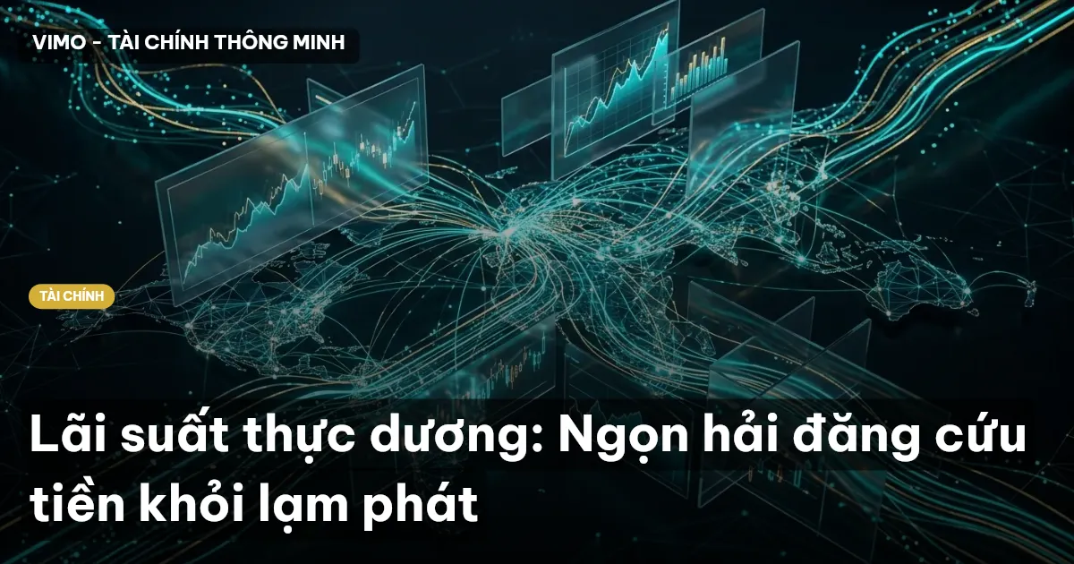 Lãi suất thực dương: Ngọn hải đăng cứu tiền khỏi lạm phát