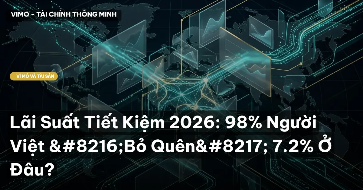 Lãi Suất Tiết Kiệm 2026: 98% Người Việt ‘Bỏ Quên’ 7.2% Ở Đâu?