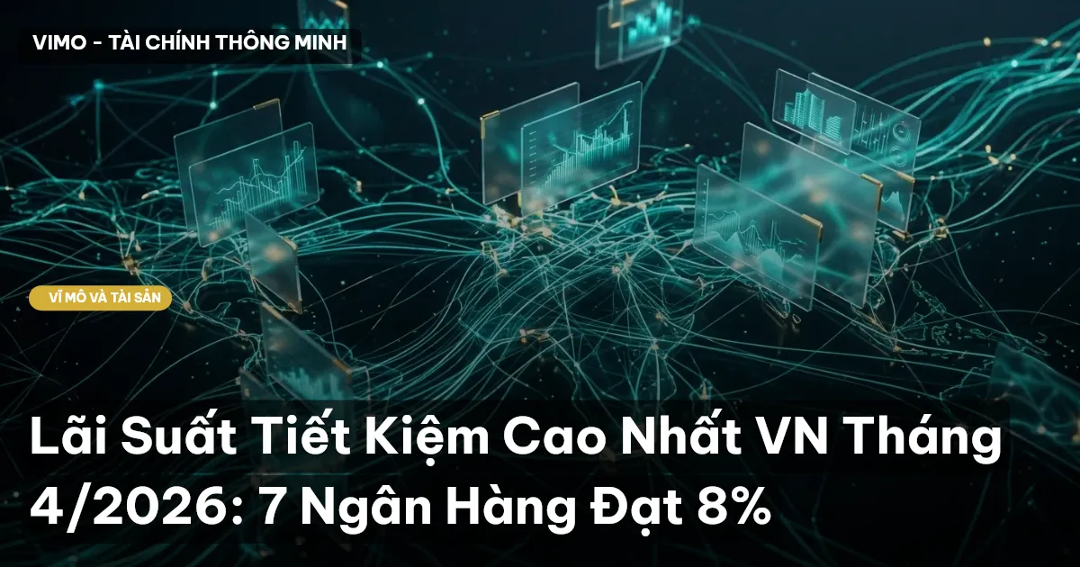 Lãi Suất Tiết Kiệm Cao Nhất VN Tháng 4/2026: 7 Ngân Hàng Đạt 8%