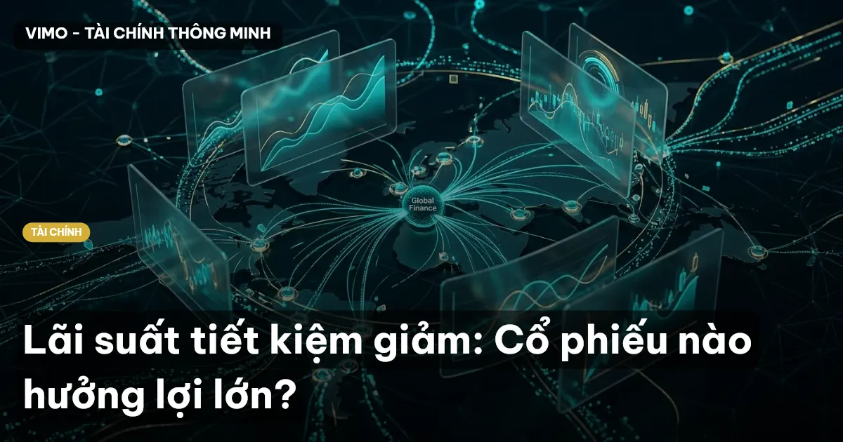 Lãi suất tiết kiệm giảm: Cổ phiếu nào hưởng lợi lớn?