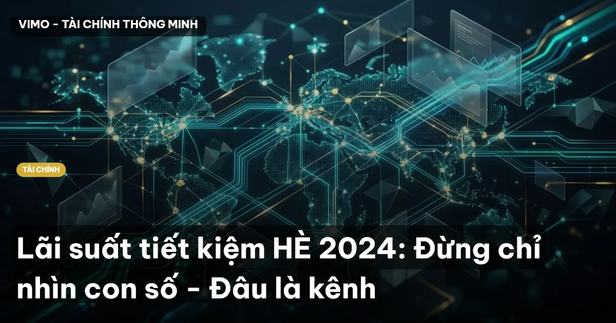 Lãi suất tiết kiệm HÈ 2024: Đừng chỉ nhìn con số - Đâu là kênh