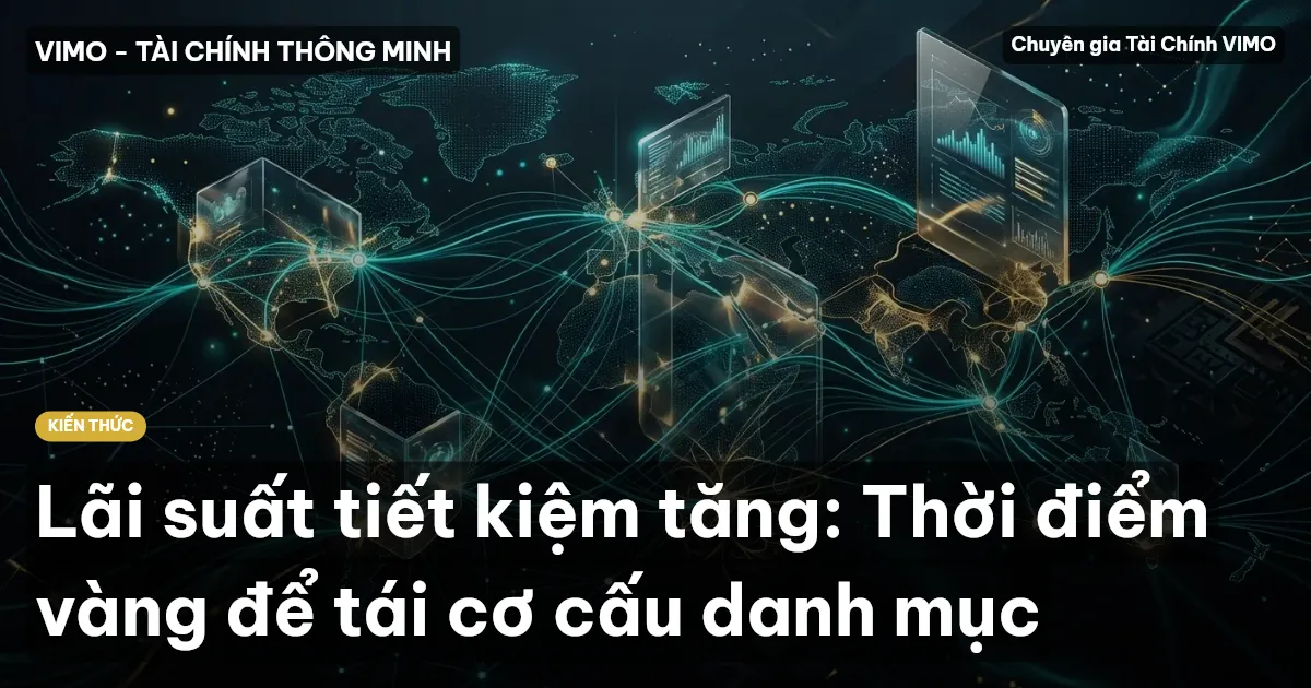 Lãi suất tiết kiệm tăng: Thời điểm vàng để tái cơ cấu danh mục
