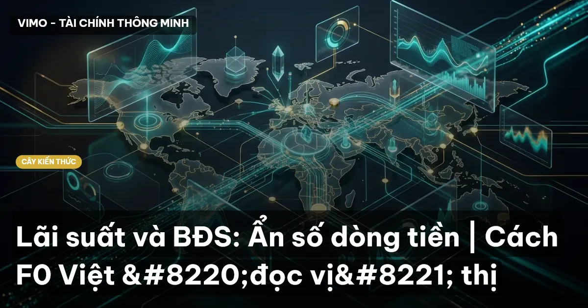 Lãi suất và BĐS: Ẩn số dòng tiền | Cách F0 Việt “đọc vị” thị