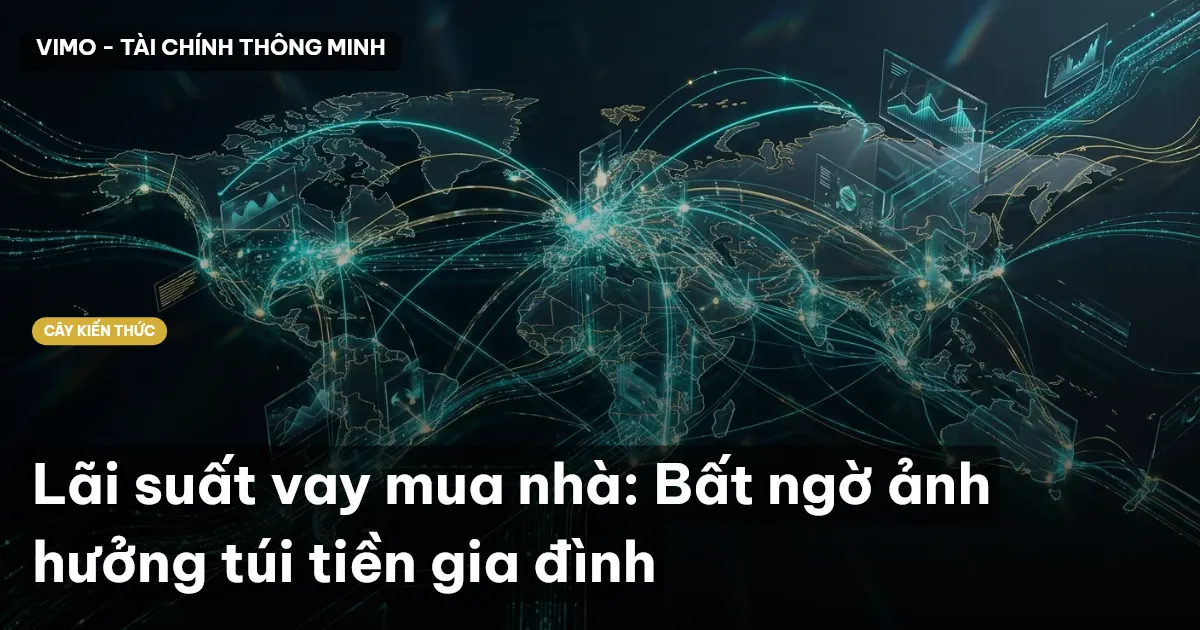 Lãi suất vay mua nhà: Bất ngờ ảnh hưởng túi tiền gia đình