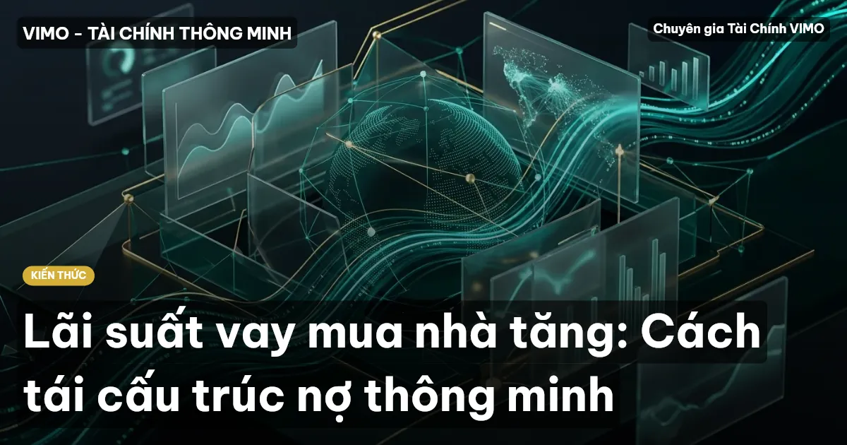 Lãi suất vay mua nhà tăng: Cách tái cấu trúc nợ thông minh