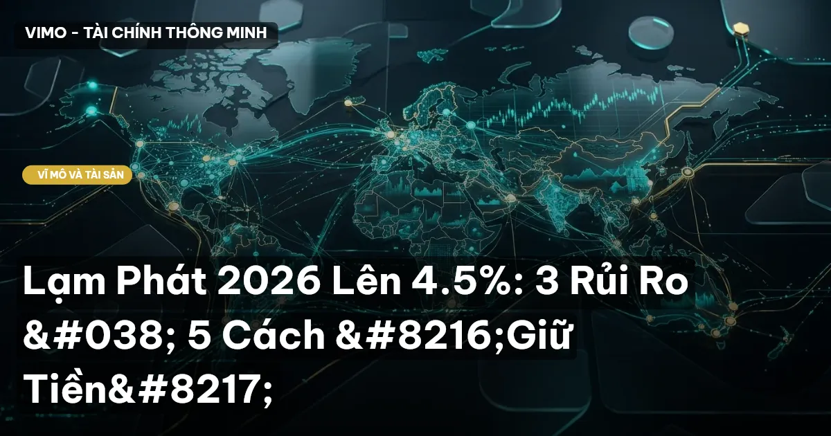 Lạm Phát 2026 Lên 4.5%: 3 Rủi Ro & 5 Cách ‘Giữ Tiền’