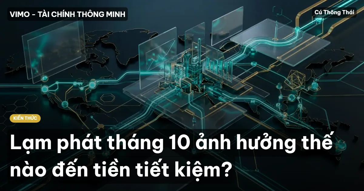 Lạm phát tháng 10 ảnh hưởng thế nào đến tiền tiết kiệm?