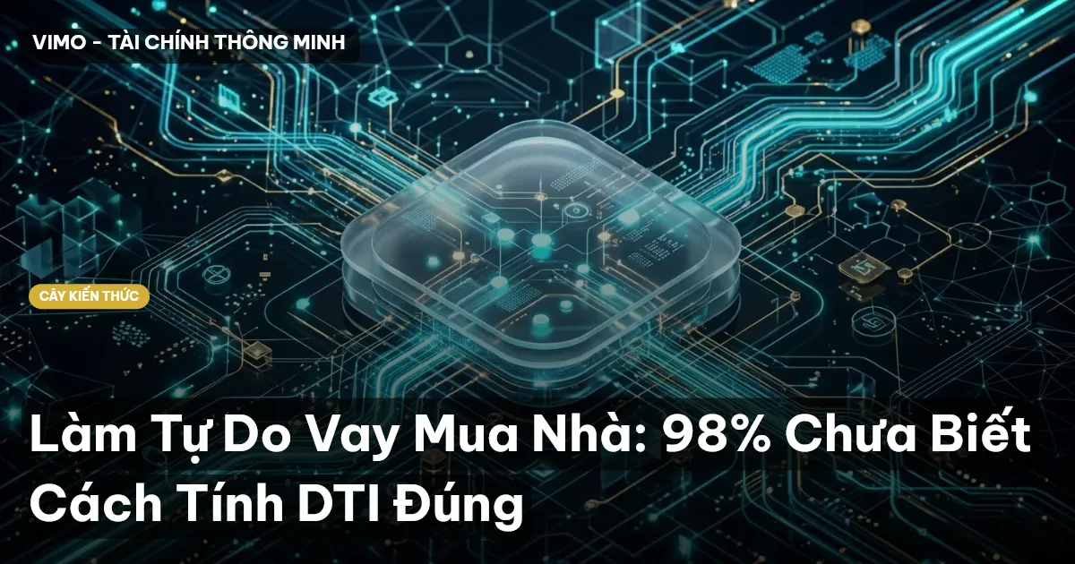 Làm Tự Do Vay Mua Nhà: 98% Chưa Biết Cách Tính DTI Đúng