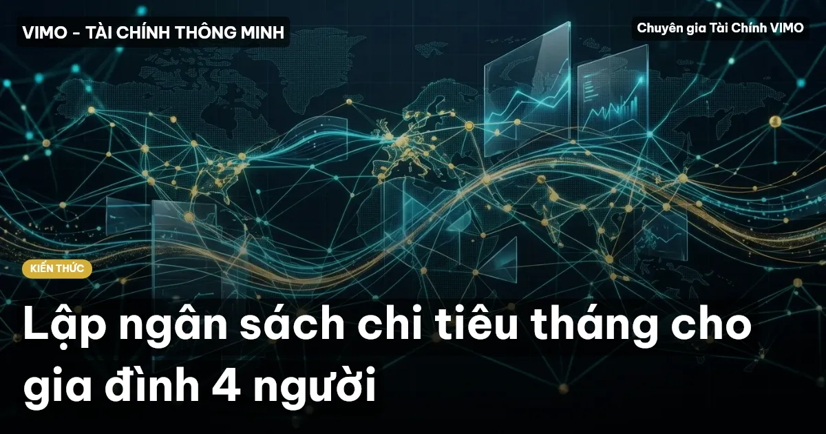 Lập ngân sách chi tiêu tháng cho gia đình 4 người