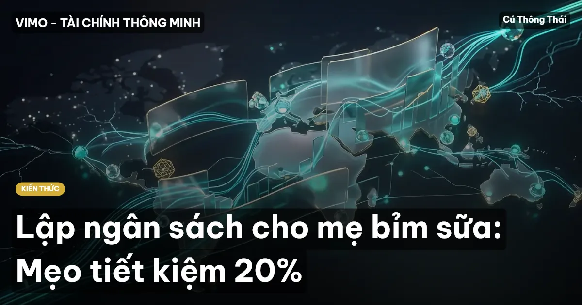 Lập ngân sách cho mẹ bỉm sữa: Mẹo tiết kiệm 20%