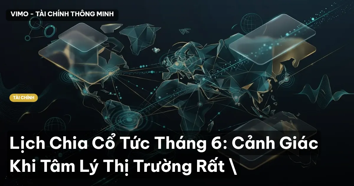 Lịch Chia Cổ Tức Tháng 6: Cảnh Giác Khi Tâm Lý Thị Trường Rất \