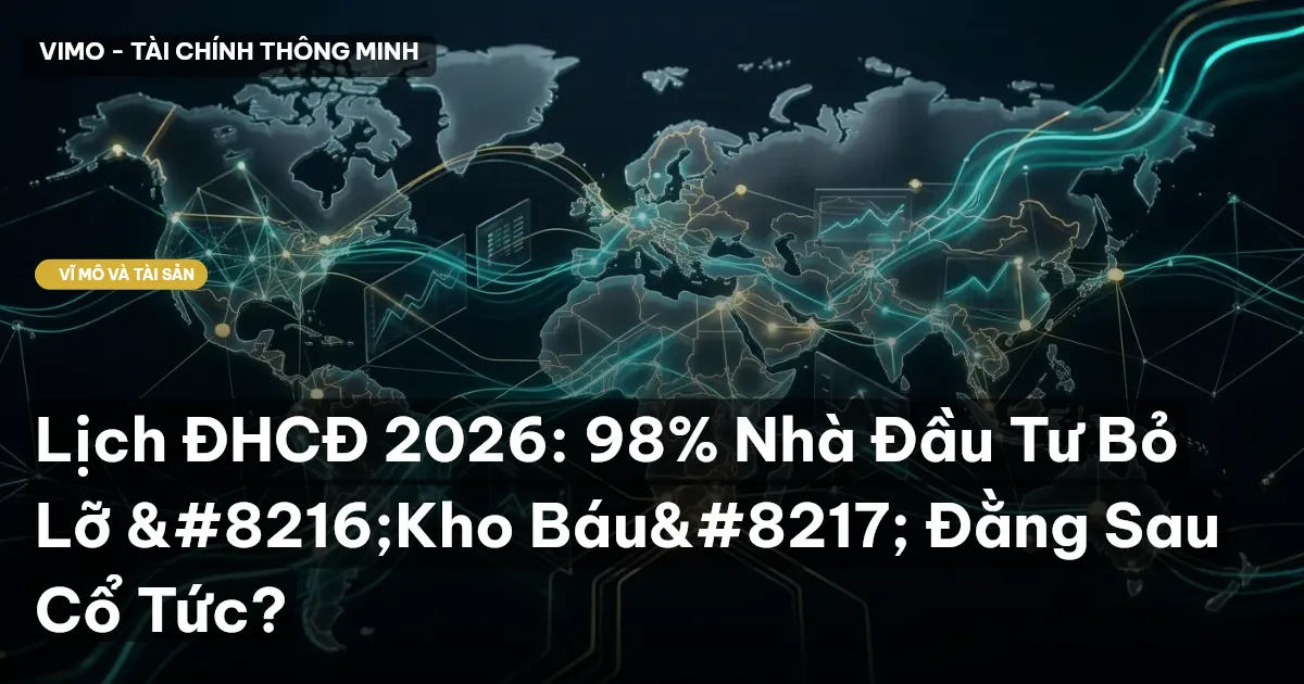 Lịch ĐHCĐ 2026: 98% Nhà Đầu Tư Bỏ Lỡ ‘Kho Báu’ Đằng Sau Cổ Tức?