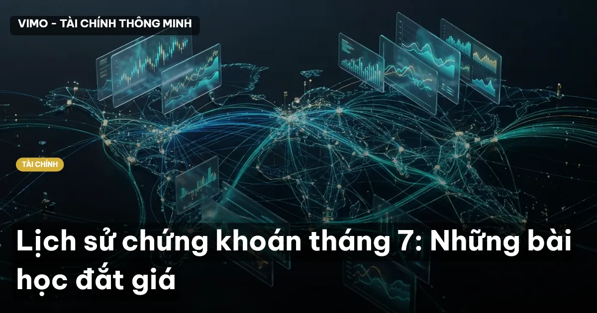 Lịch sử chứng khoán tháng 7: Những bài học đắt giá