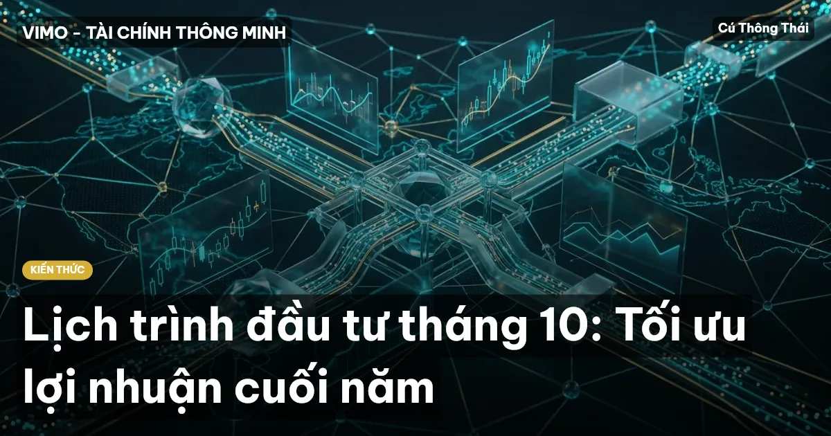 Lịch trình đầu tư tháng 10: Tối ưu lợi nhuận cuối năm