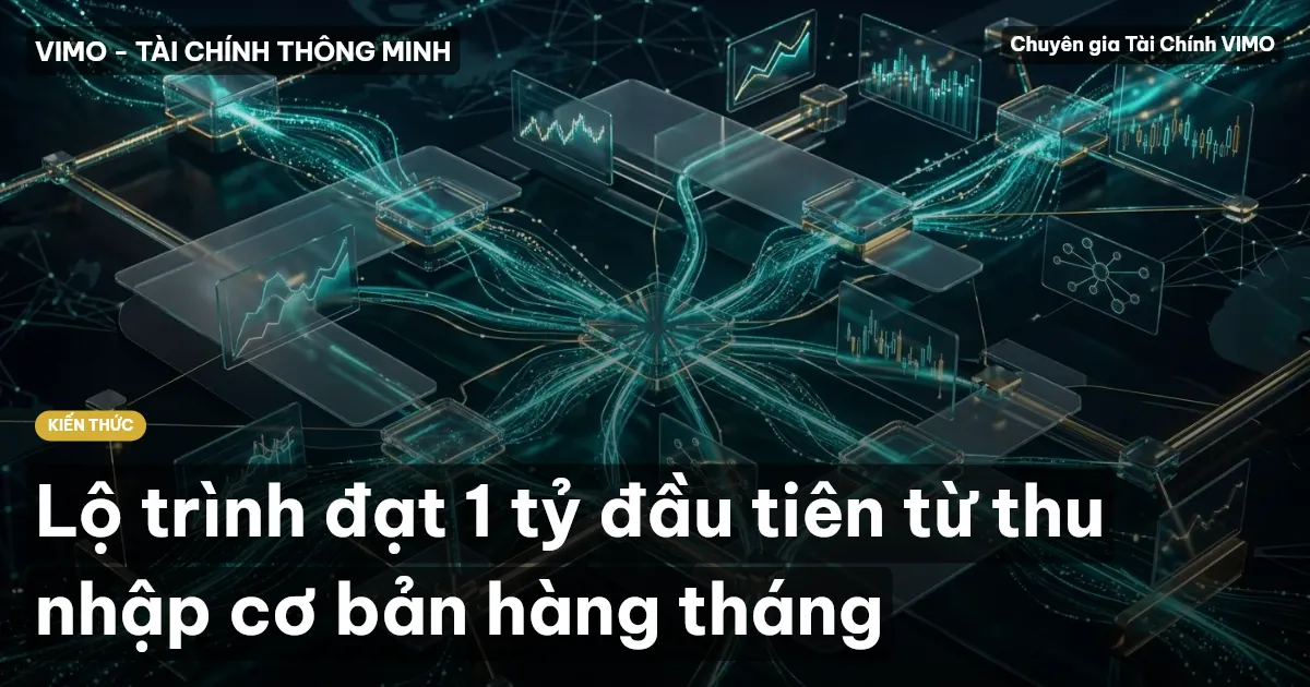 Lộ trình đạt 1 tỷ đầu tiên từ thu nhập cơ bản hàng tháng