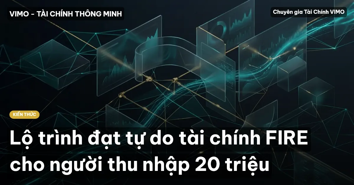 Lộ trình đạt tự do tài chính FIRE cho người thu nhập 20 triệu
