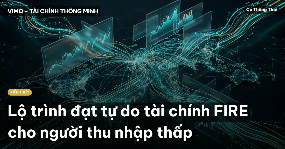 Lộ trình đạt tự do tài chính FIRE cho người thu nhập thấp