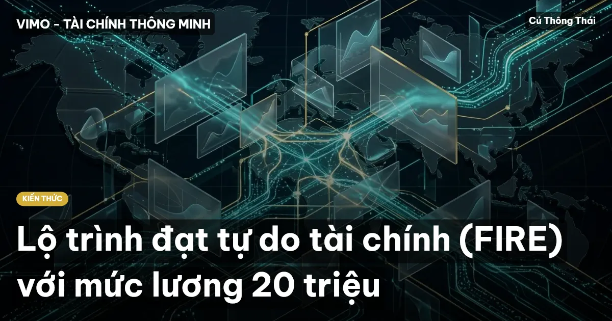 Lộ trình đạt tự do tài chính (FIRE) với mức lương 20 triệu