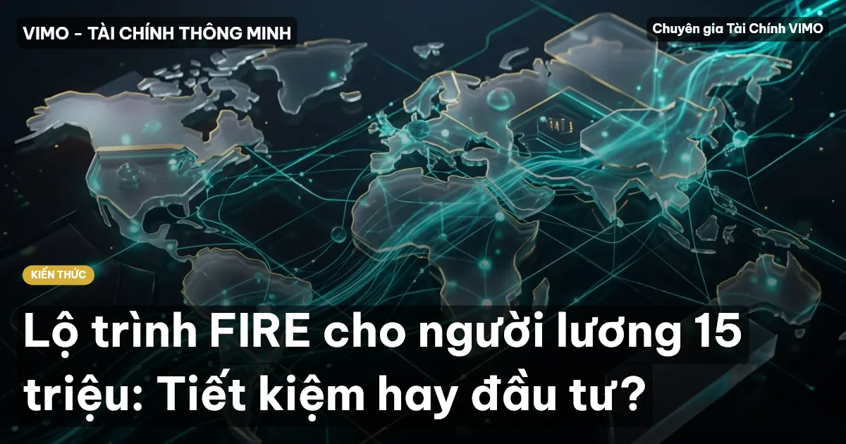 Lộ trình FIRE cho người lương 15 triệu: Tiết kiệm hay đầu tư?