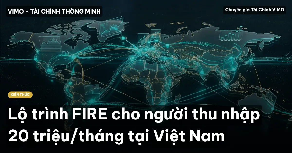 Lộ trình FIRE cho người thu nhập 20 triệu/tháng tại Việt Nam