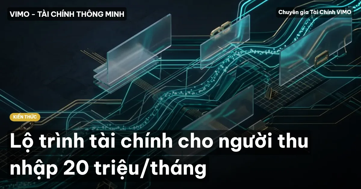Lộ trình tài chính cho người thu nhập 20 triệu/tháng