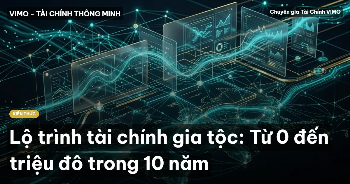 Lộ trình tài chính gia tộc: Từ 0 đến triệu đô trong 10 năm