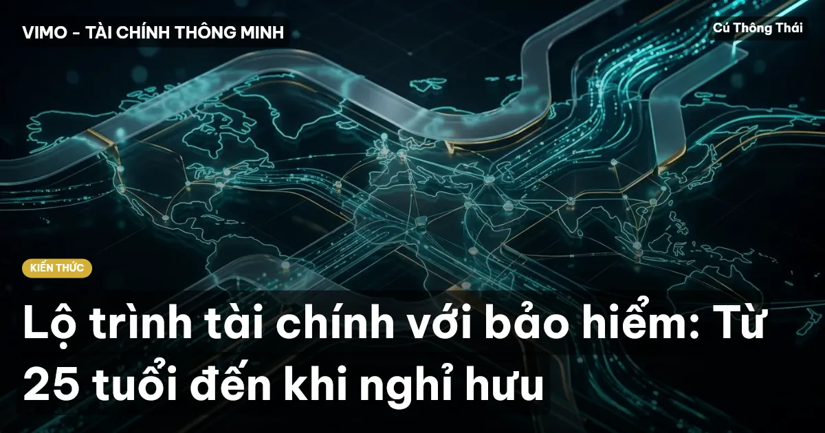 Lộ trình tài chính với bảo hiểm: Từ 25 tuổi đến khi nghỉ hưu