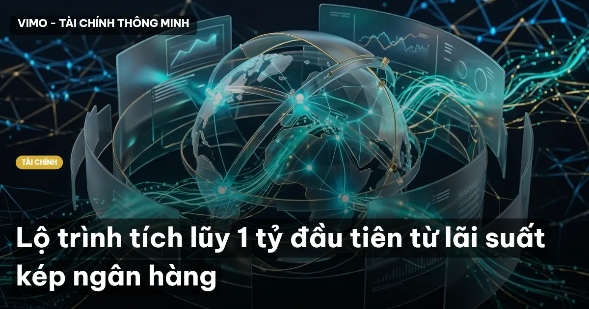 Lộ trình tích lũy 1 tỷ đầu tiên từ lãi suất kép ngân hàng