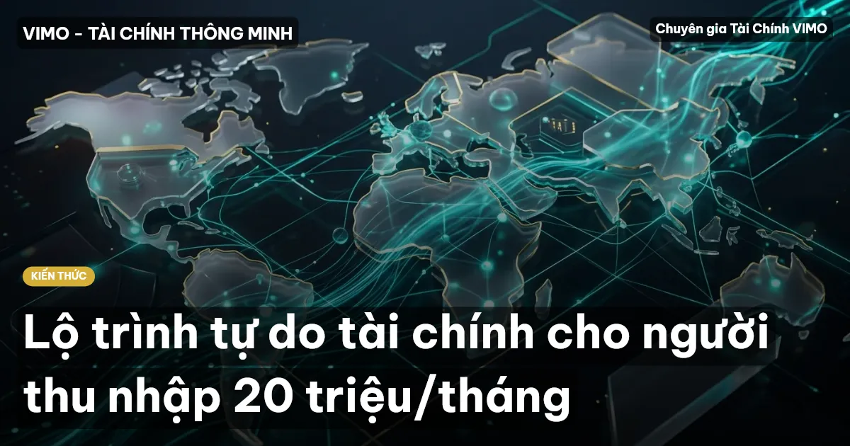 Lộ trình tự do tài chính cho người thu nhập 20 triệu/tháng