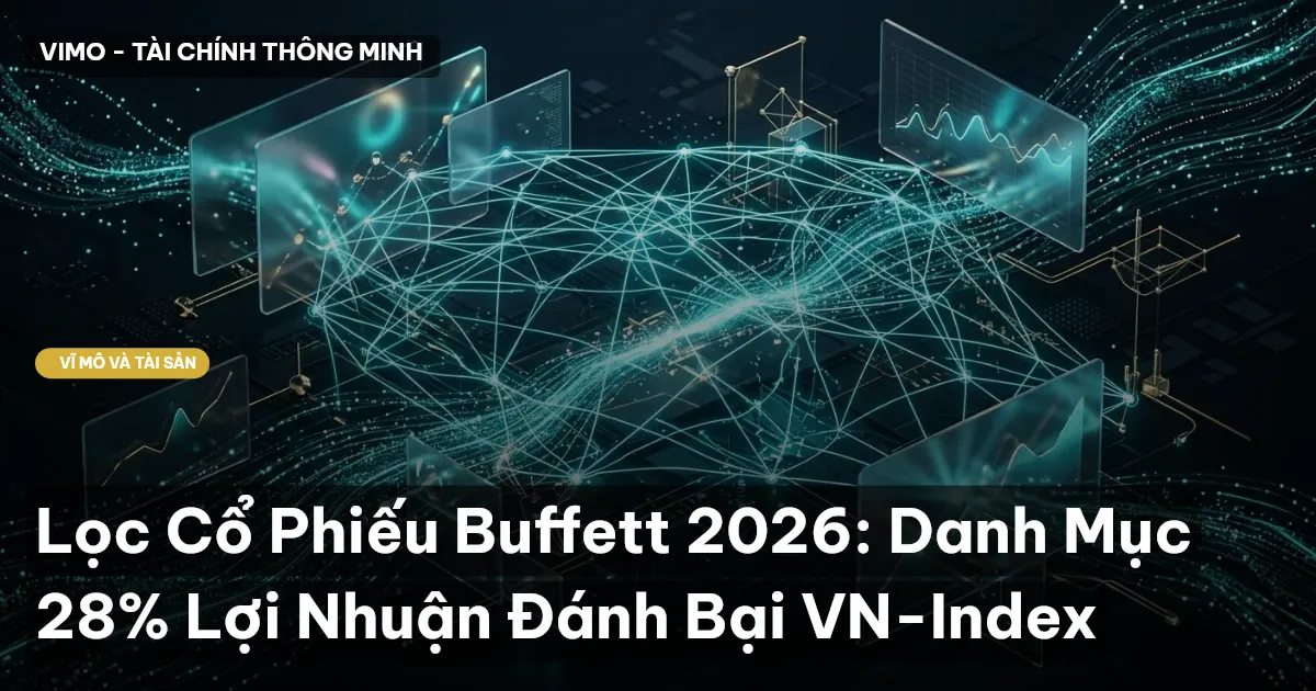 Lọc Cổ Phiếu Buffett 2026: Danh Mục 28% Lợi Nhuận Đánh Bại VN-Index